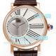 Swiss Rotonde De Cartier Replica Rose Gold Watch White Dial Brown Leather Strap 42 (2)_th.jpg